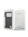 Guess Guess PU Leather 4G Colored Ring MagSafe Zadnji ovoj za iPhone 17 Pro Black