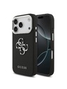 Guess Guess PU Grained 4G Metal Logo Zadnji ovoj za iPhone 17 Pro Black