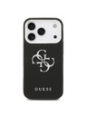 Guess Guess PU Grained 4G Metal Logo Zadnji ovoj za iPhone 17 Pro Black