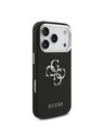 Guess Guess PU Grained 4G Metal Logo Zadnji ovoj za iPhone 17 Pro Black