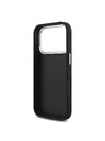Guess Guess PU Grained 4G Metal Logo Zadnji ovoj za iPhone 17 Pro Black