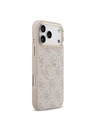 Guess Guess PU Leather 4G Gold Frame MagSafe Zadnji ovoj za iPhone 17 Pro Max Pink