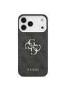 Guess Guess PU 4G Metal Logo Zadnji ovoj za iPhone 17 Pro Max Silver Black