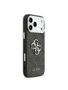Guess Guess PU 4G Metal Logo Zadnji ovoj za iPhone 17 Pro Max Silver Black