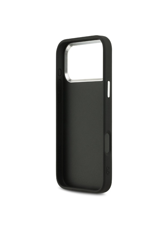 Guess Guess PU 4G Metal Logo Zadnji ovoj za iPhone 17 Pro Max Silver Black