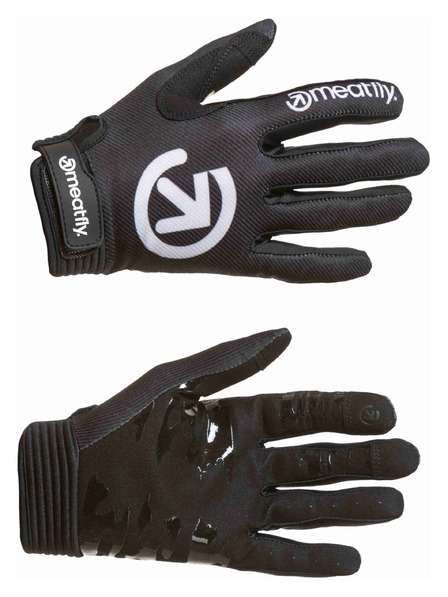 Meatfly Meatfly kolesarske rokavice Handler Black / White