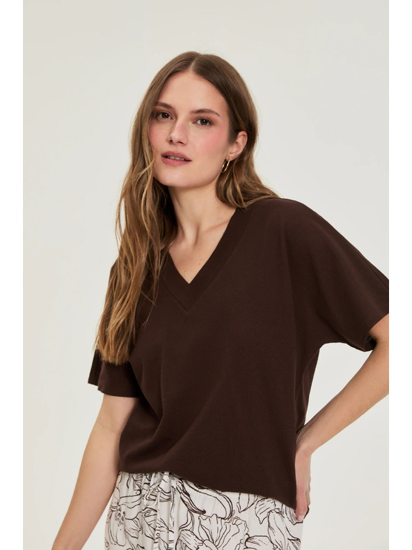 Moodo Gladko rjavo majico Moodo