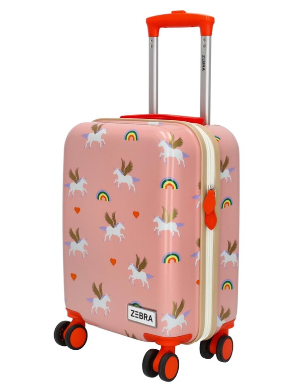 Zebra Trends Otroški kovček Zebra Adventurer 21492 Pink