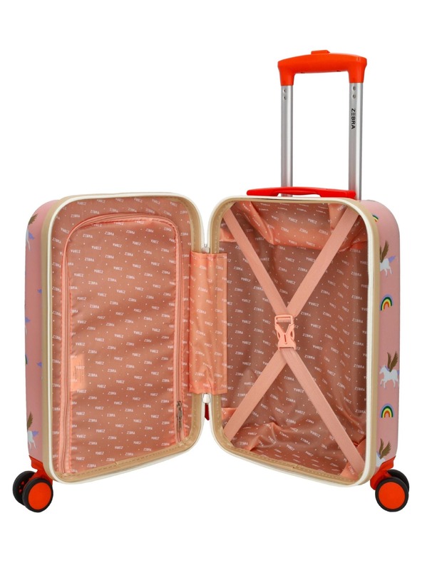 Zebra Trends Otroški kovček Zebra Adventurer 21492 Pink