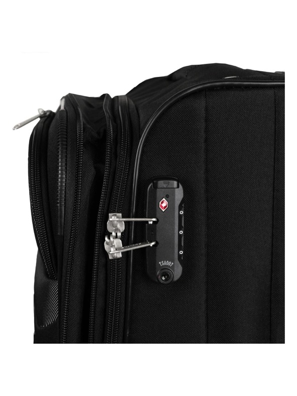 Skyline Potovalni kovček Skyline Orlando 4w M Black