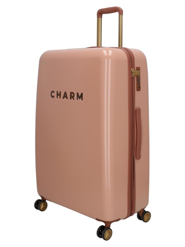 Charm London Potovalni kovček Charm London Capetown L Pink