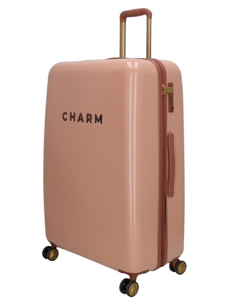 Charm London Potovalni kovček Charm London Capetown L Pink