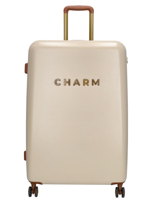 Charm London Potovalni kovček Charm London Capetown L Beige