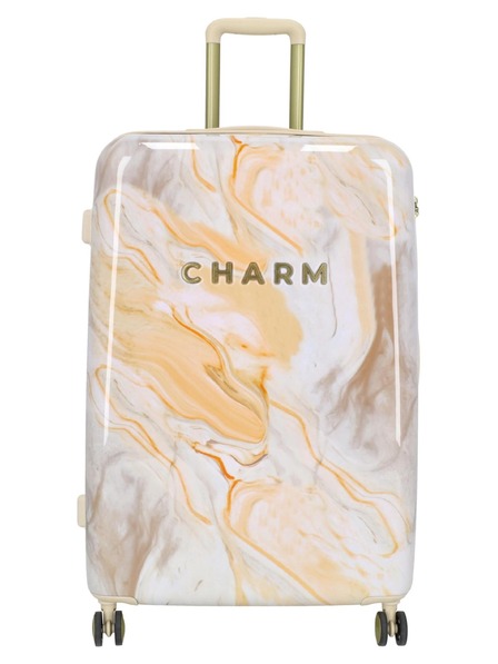 Charm London Potovalni kovček Charm London 23169 L Cream