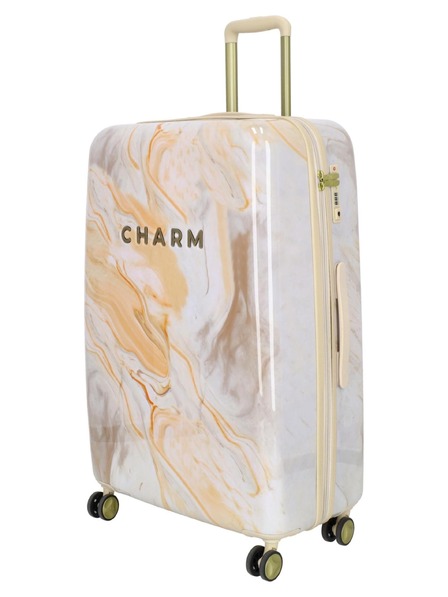 Charm London Potovalni kovček Charm London 23169 L Cream