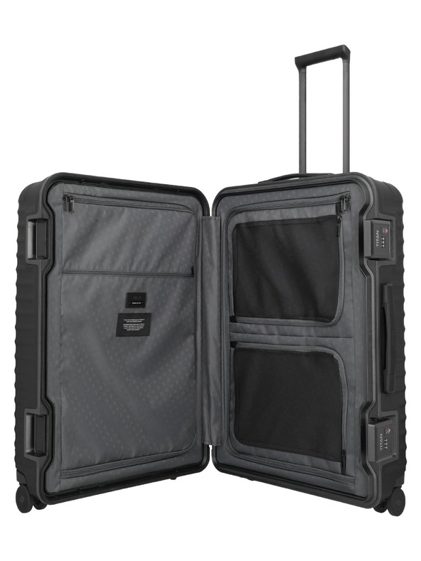 Titan Potovalni kovček Titan Overseas L Nightshade black