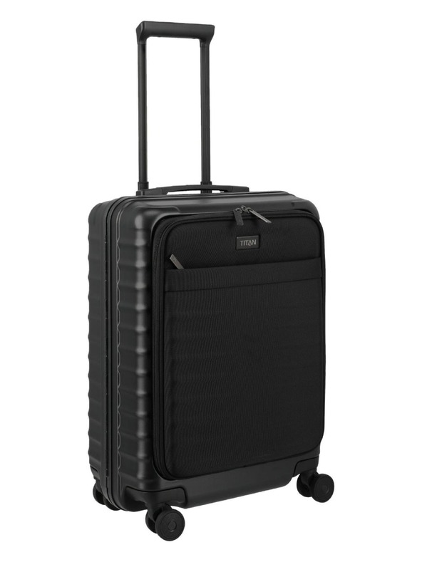 Titan Potovalni kovček Titan Overseas S Front pocket Nightshade black