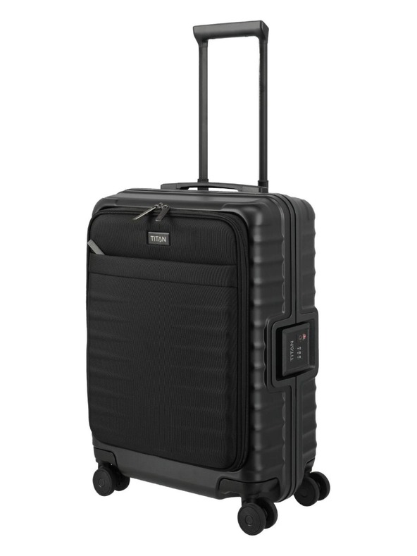 Titan Potovalni kovček Titan Overseas S Front pocket Nightshade black