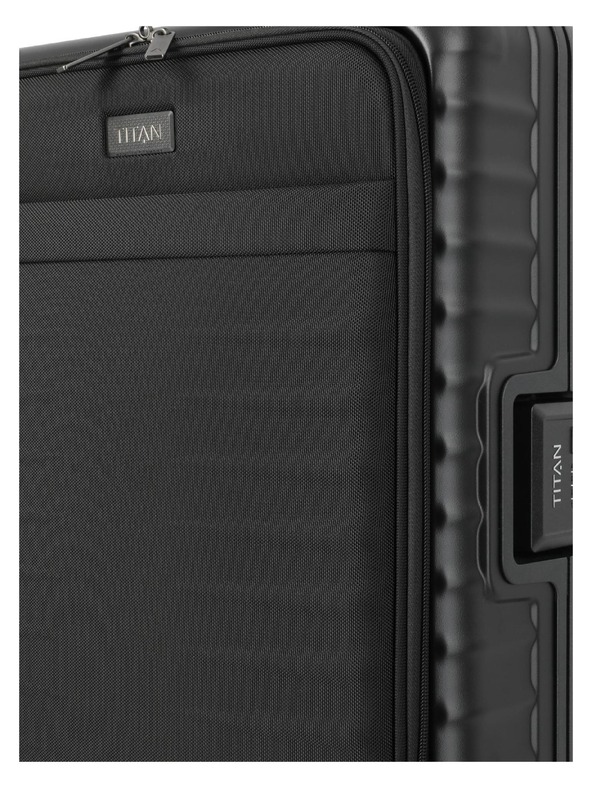 Titan Potovalni kovček Titan Overseas S Front pocket Nightshade black