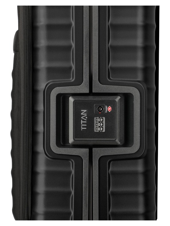 Titan Potovalni kovček Titan Overseas S Front pocket Nightshade black