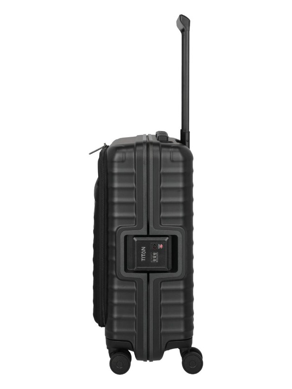 Titan Potovalni kovček Titan Overseas S Front pocket Nightshade black
