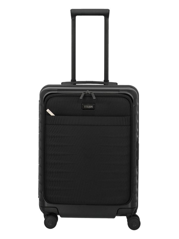 Titan Potovalni kovček Titan Overseas S Front pocket Nightshade black
