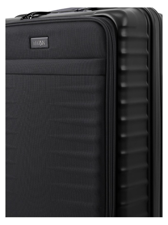 Titan Potovalni kovček Titan Upgrade S23 Front pocket Nightshade black