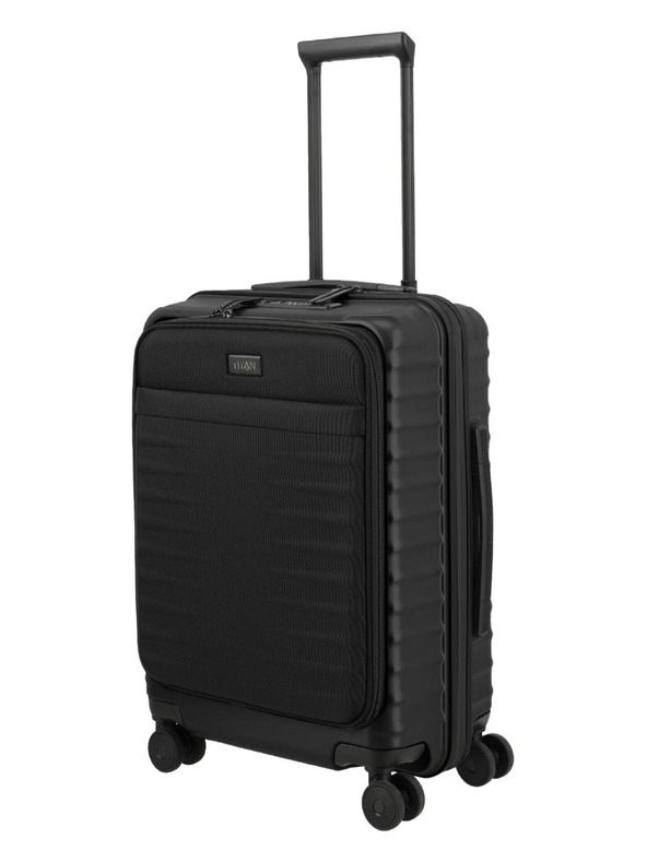 Titan Potovalni kovček Titan Upgrade S23 Front pocket Nightshade black