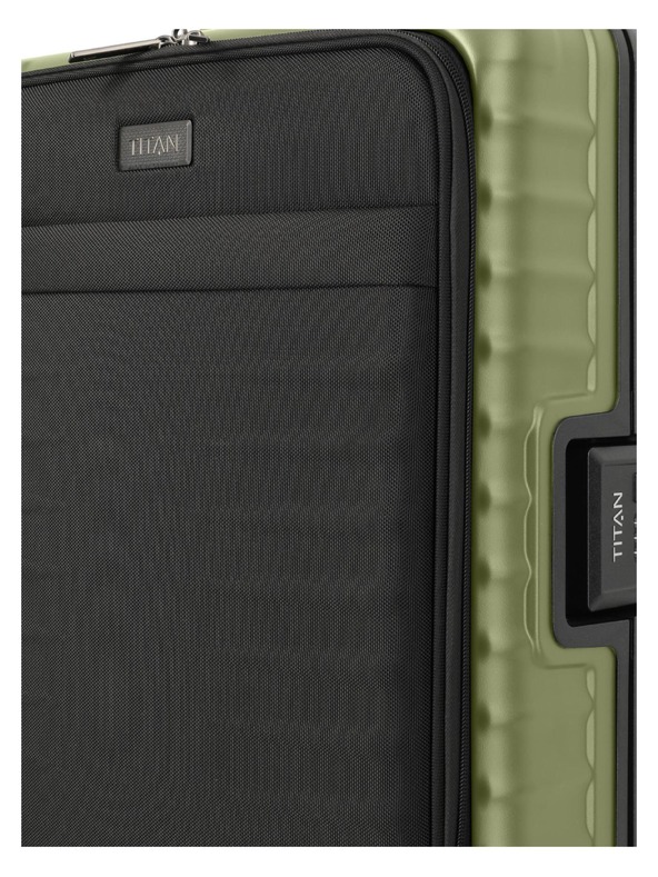 Titan Potovalni kovček Titan Overseas S Front pocket Forest green