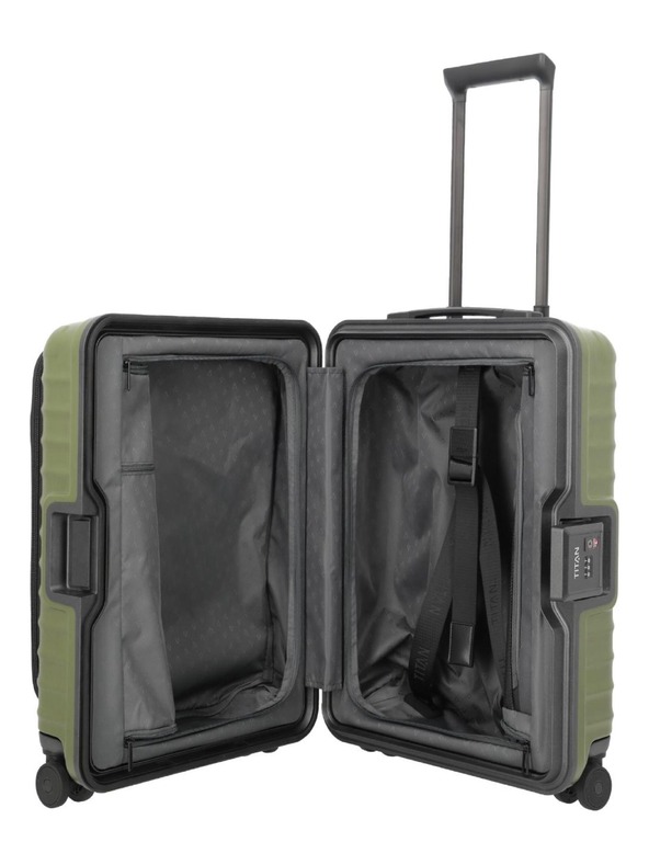 Titan Potovalni kovček Titan Overseas S Front pocket Forest green