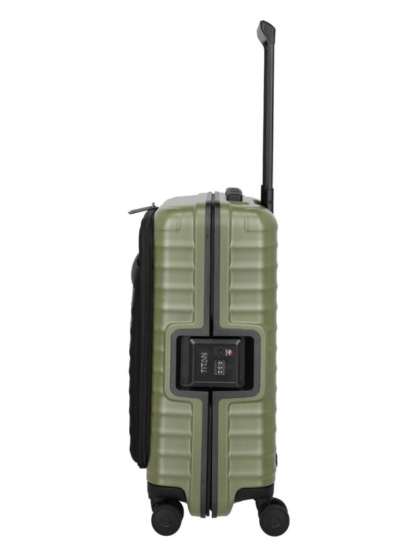 Titan Potovalni kovček Titan Overseas S Front pocket Forest green