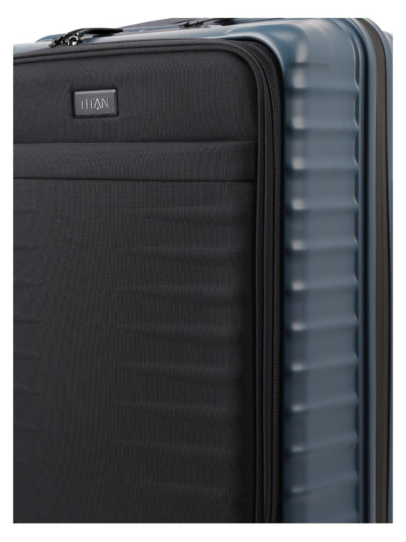 Titan Potovalni kovček Titan Upgrade S23 Front pocket Midnight blue