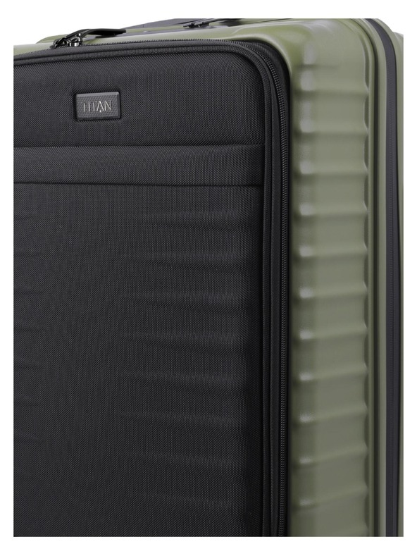 Titan Potovalni kovček Titan Upgrade S23 Front pocket Forest green