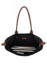 Charm London Torba Charm London Buckingham 23816 Black Cognac