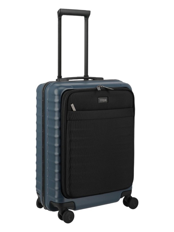 Titan Potovalni kovček Titan Overseas S Front pocket Midnight blue