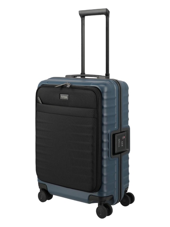 Titan Potovalni kovček Titan Overseas S Front pocket Midnight blue