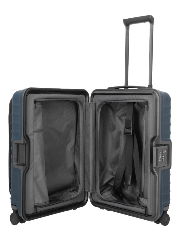 Titan Potovalni kovček Titan Overseas S Front pocket Midnight blue