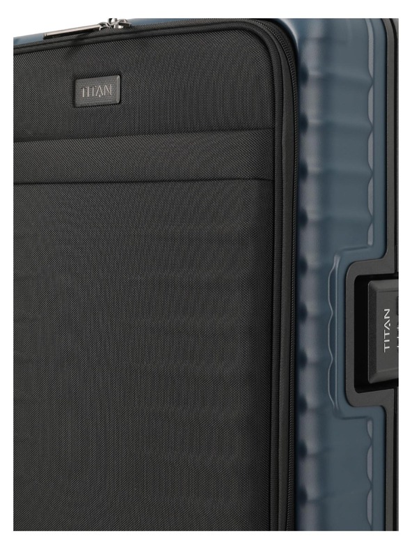 Titan Potovalni kovček Titan Overseas S Front pocket Midnight blue