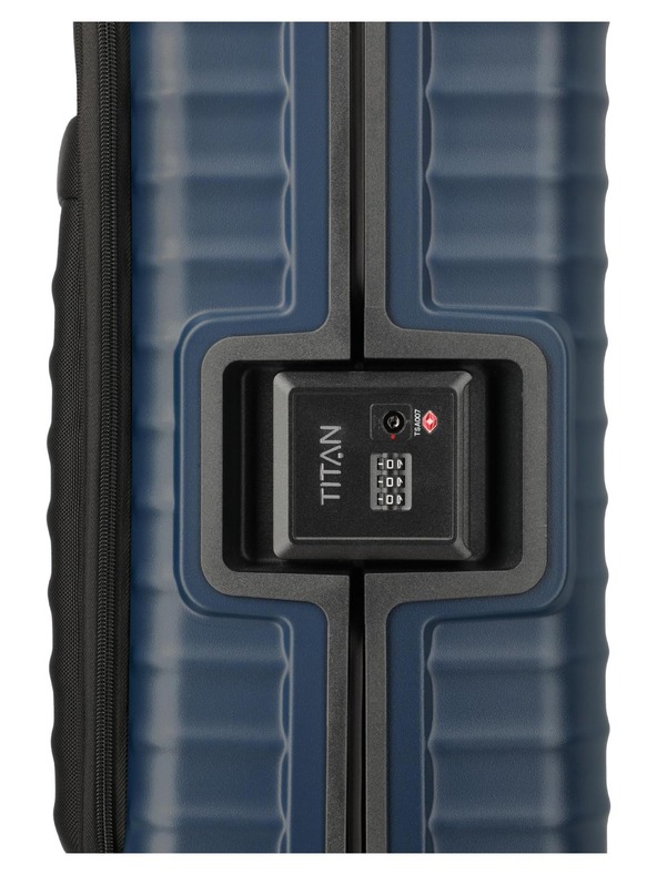 Titan Potovalni kovček Titan Overseas S Front pocket Midnight blue