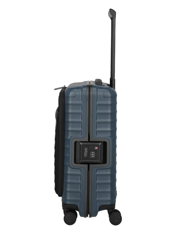 Titan Potovalni kovček Titan Overseas S Front pocket Midnight blue