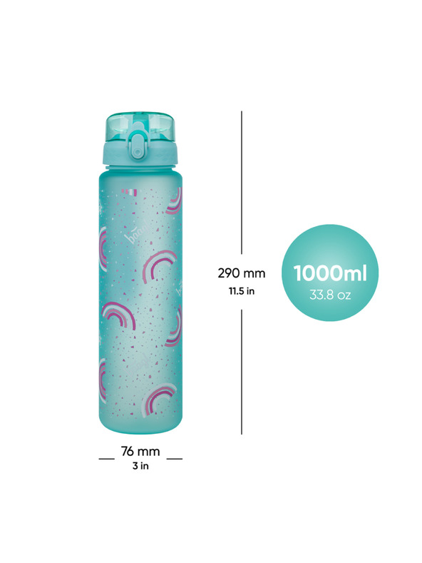 BAAGL  BAAGL Tritanska steklenica za pitje Mavrica, 1000 ml