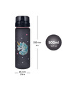 BAAGL  BAAGL Tritanska steklenica za pitje Unicorn Gold, 500 ml
