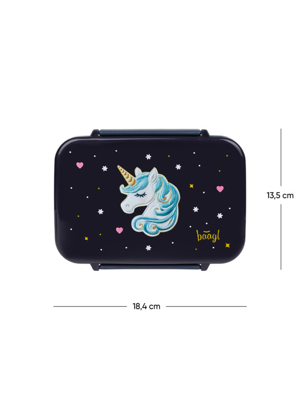 BAAGL  BAAGL Škatla za malico s predalčki Unicorn Gold