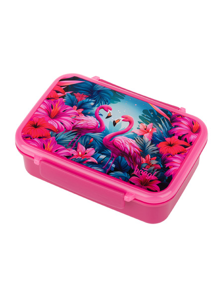 BAAGL  BAAGL Škatla za prigrizke s predelki Flamingo
