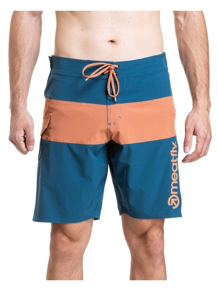 Meatfly Meatfly moške plavalne hlače Mitch Boardshorts 21" Super Teal / Sienna