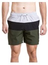 Meatfly Meatfly moške plavalne hlače Keith Boardshorts 17" Olive / Black / Quiet Gray
