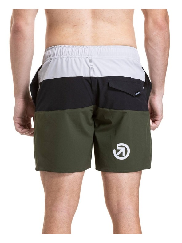 Meatfly Meatfly moške plavalne hlače Keith Boardshorts 17" Olive / Black / Quiet Gray