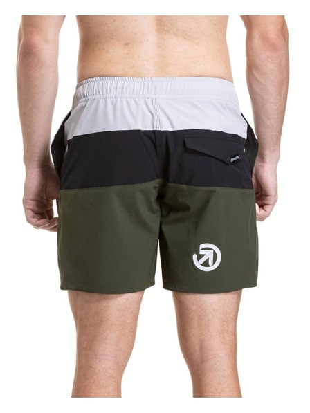Meatfly Meatfly moške plavalne hlače Keith Boardshorts 17" Olive / Black / Quiet Gray