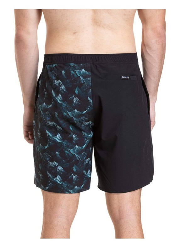 Meatfly Meatfly moške plavalne hlače Ernie Boardshorts 19" Green Mountains / Quiet Gray