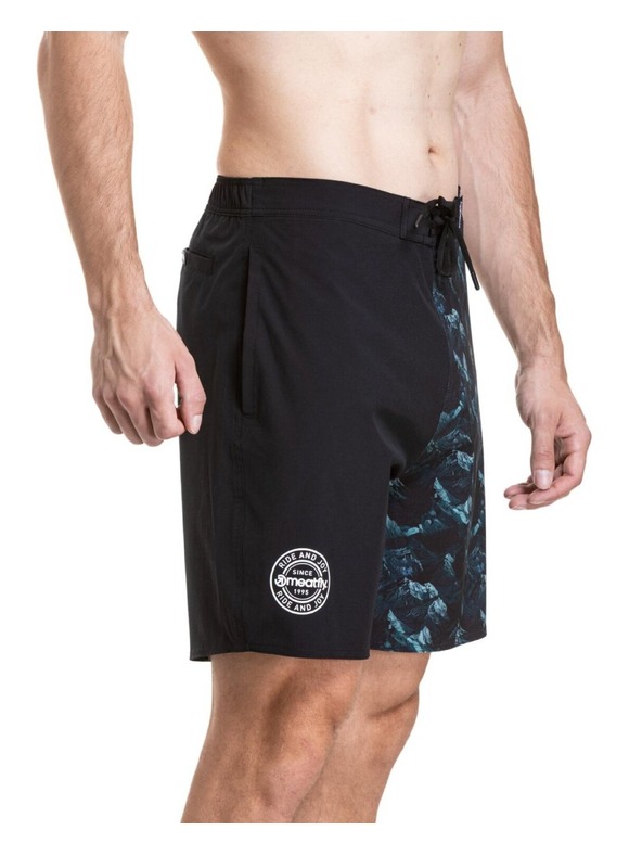Meatfly Meatfly moške plavalne hlače Ernie Boardshorts 19" Green Mountains / Quiet Gray